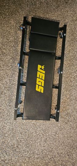 JEGS mechanic creeper and rolling shop stool set