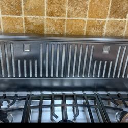 Viking 6 Burner Cooktop And Kitchen Aid Downdraft Exhaust Fan 