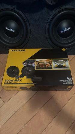 6.5” Kicker car speakers 300watt css65