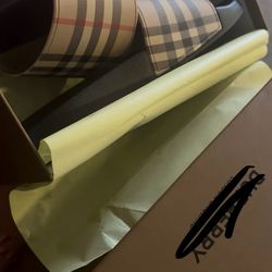 Burberry Check Slides