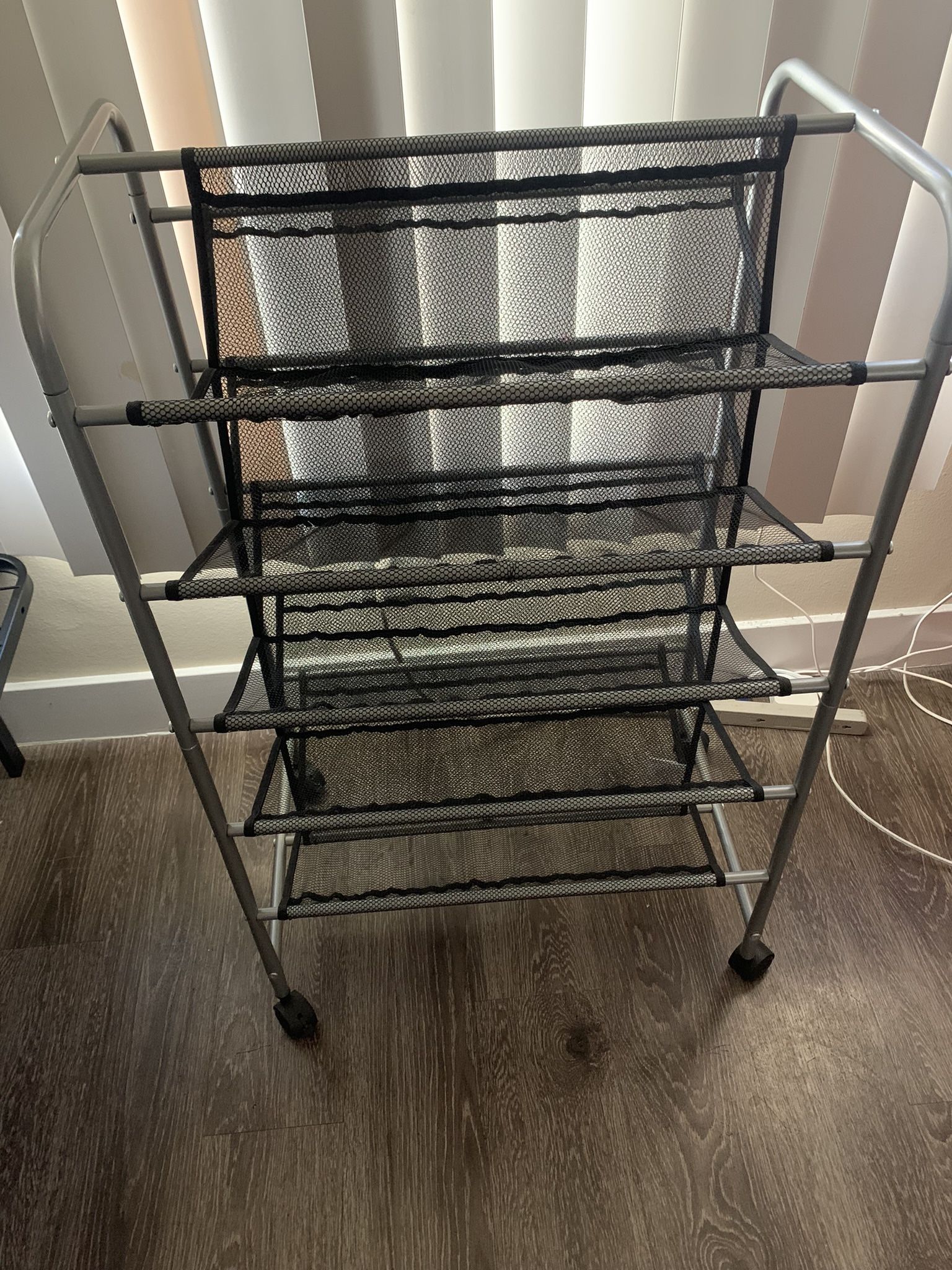 Mainstays 5 Tier Metal Shoe Rack