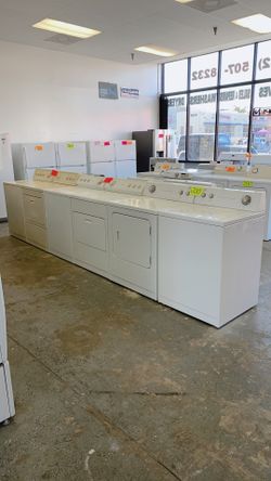 Roper, Whirlpool, Kenmore Washers And Gas Dryers Set 