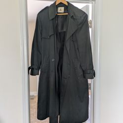 Fur Lined Trench Coat