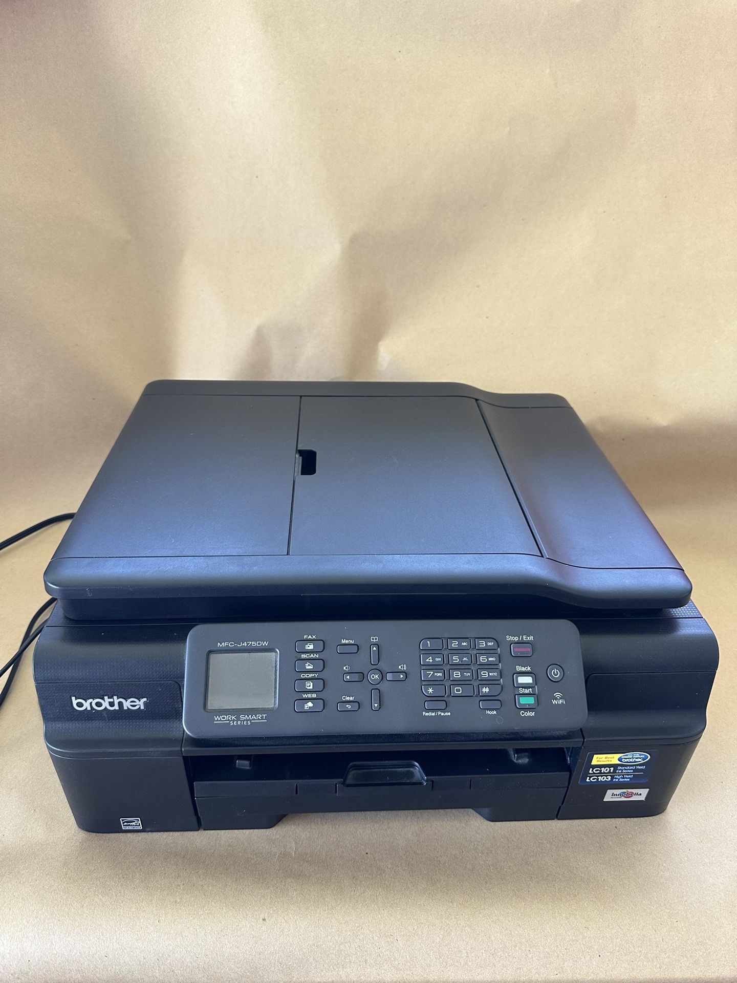 Brother Printer (Model MFC-J475DW) Work Smart Series