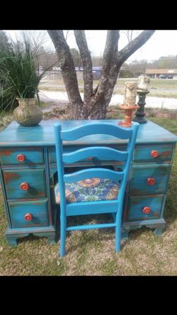 Solid wood desk/vanity