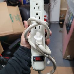 Tripp Lite Outlet Surge Protector Power Strip is available in two cord lengths: 3 feet for three dollars and 6 feet for five dollars.