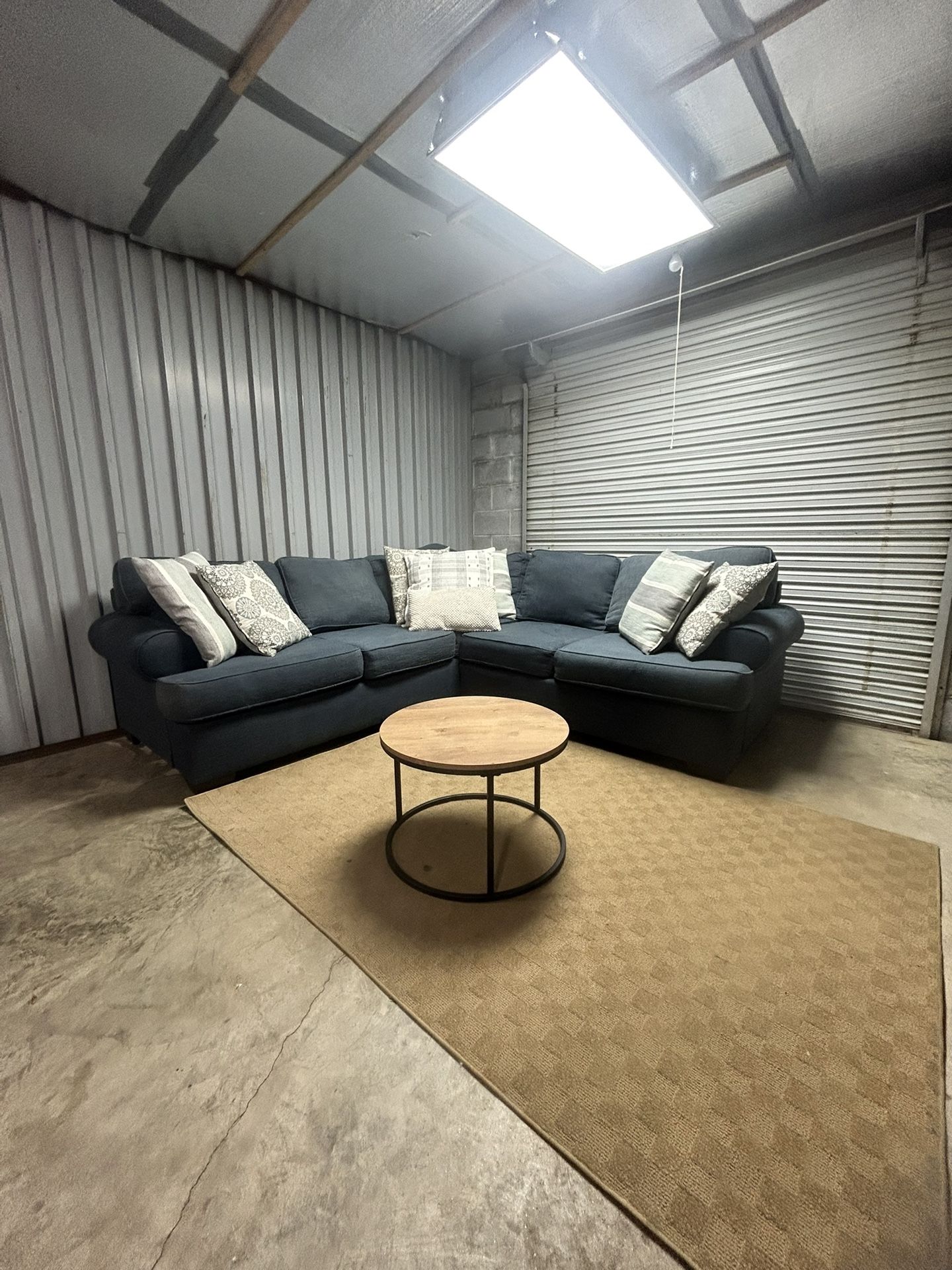 (Delivery Offer) Ashley blue 2p Sectional