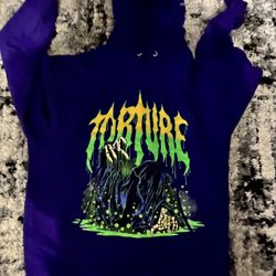 Torture Hoodie Size L In Purple 