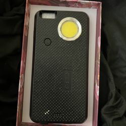 iPhone 8 Plus Black Phone Case With Light