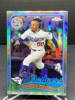 2024 Topps Chrome Mookie Betts Refractor Dodgers 1989 35th Anniversary (1)
