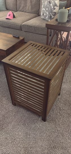 Wood Laundry Hamper – $40