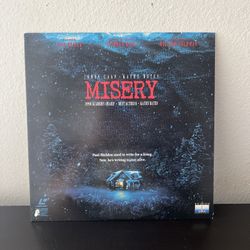 Misery (Laserdisc, 1991) Stephen King Suspense Horror