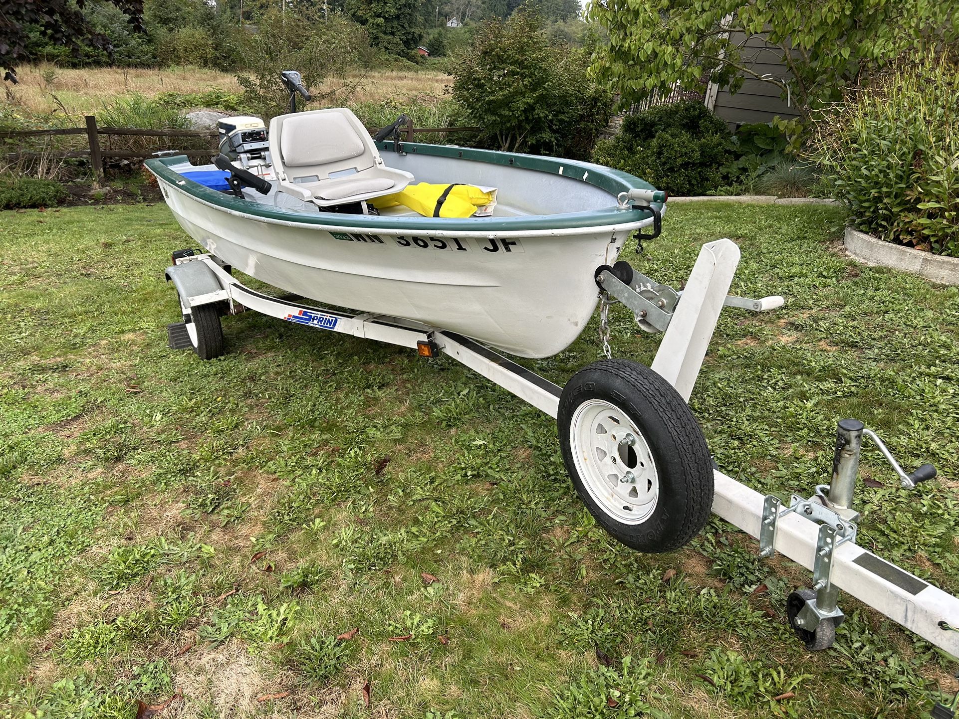 12 Ft. Fiberglass Boat Package