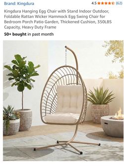Hanging egg chair