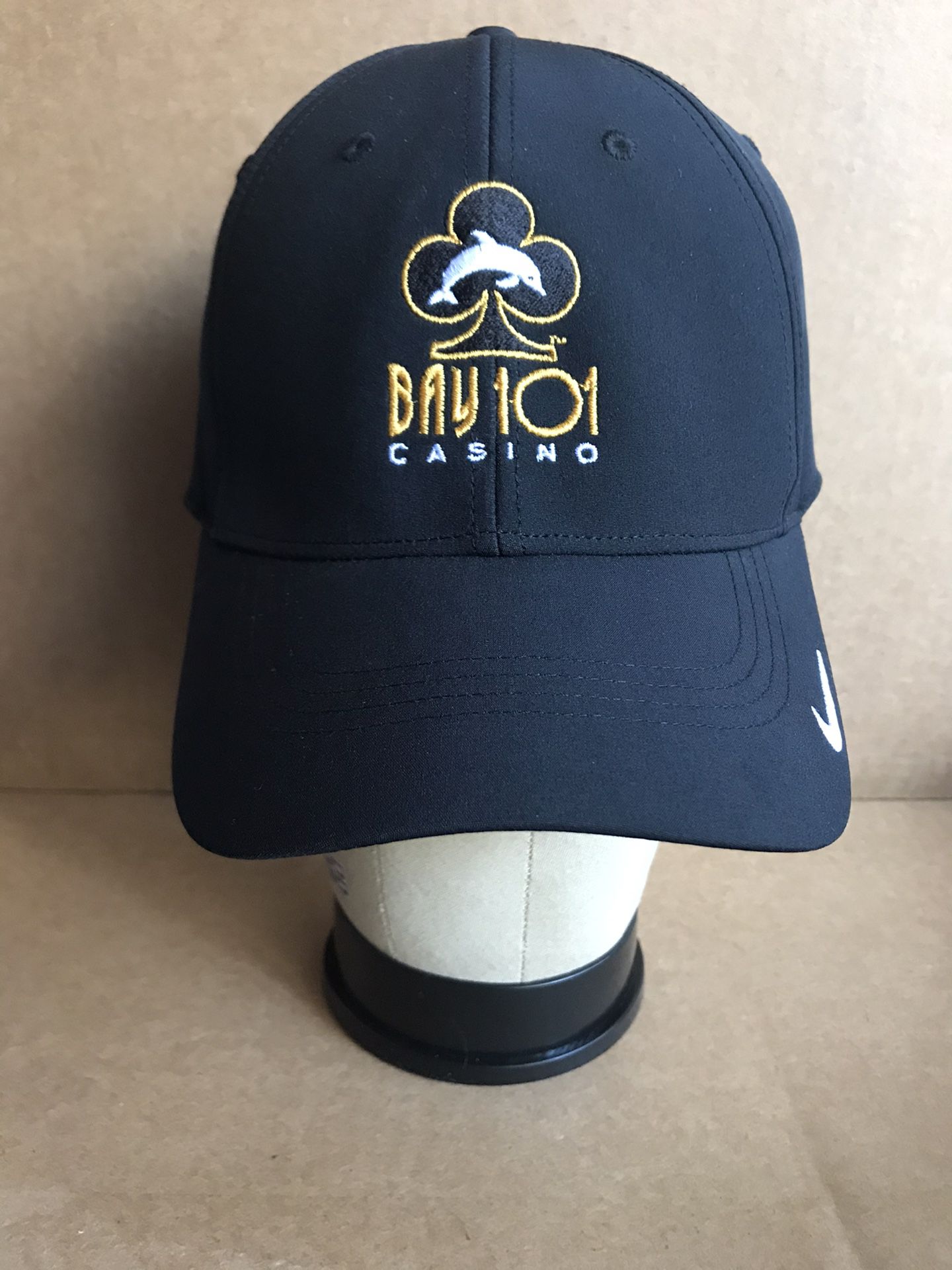 NWT Bay 101 Casino Grand Opening 2017 Nike Golf Black Strap Back Cap Hat