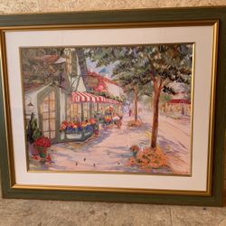 Large, beautiful framed picture