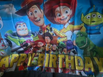 Toy story backdrop 59 inches by 39 inches