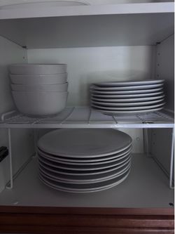 IKEA White Plates and Bowls
