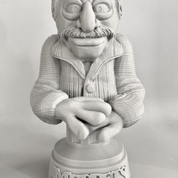 Waldorf Bust The Muppets Show 3D Printed Figurine 7.2” Collectible Display