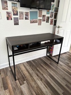 office desk with storage space 
