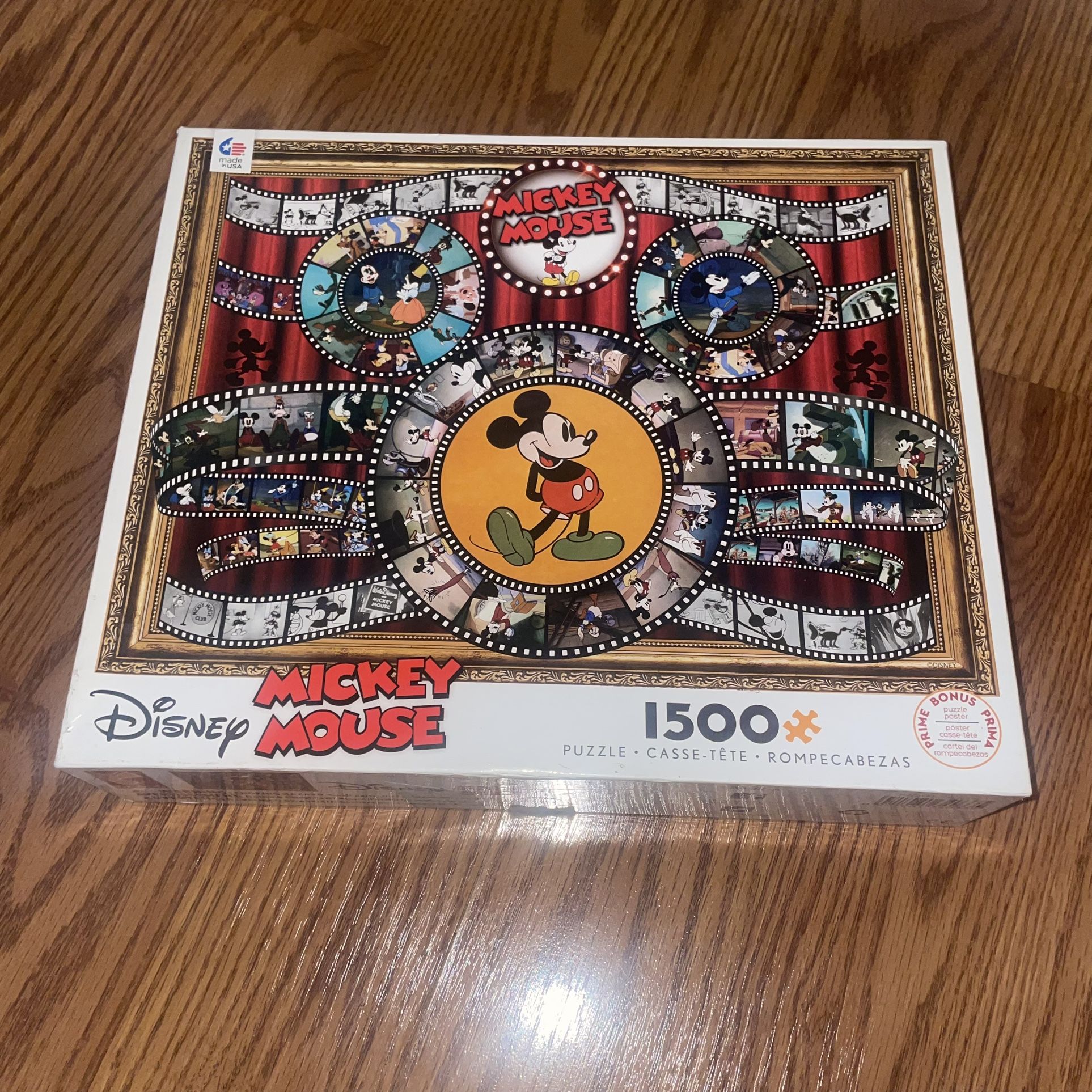 Ceaco Disney Mickey Mouse Movie Reel 1500-piece jigsaw puzzle