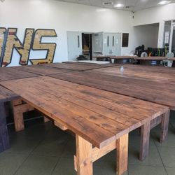 New rustic farm tables