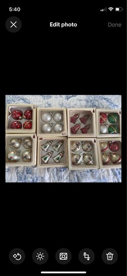Vintage Krebs Christmas Ornaments lot 32 qty