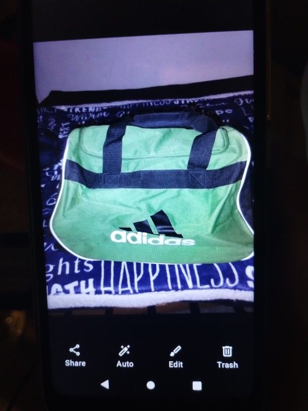 Brand New Green & Black Authentic Adidas Duffle Travel Bag