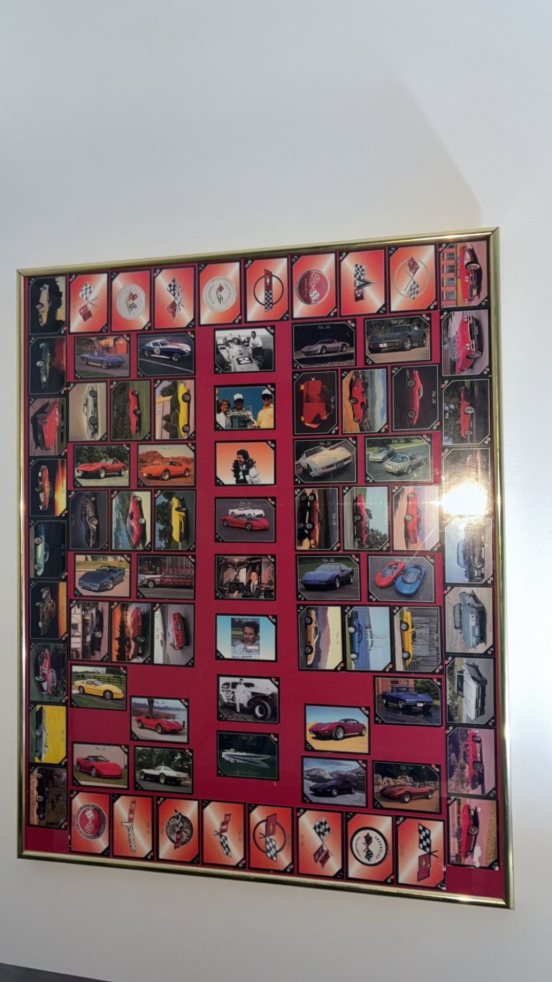 Corvette Rare Cards Picture Frame