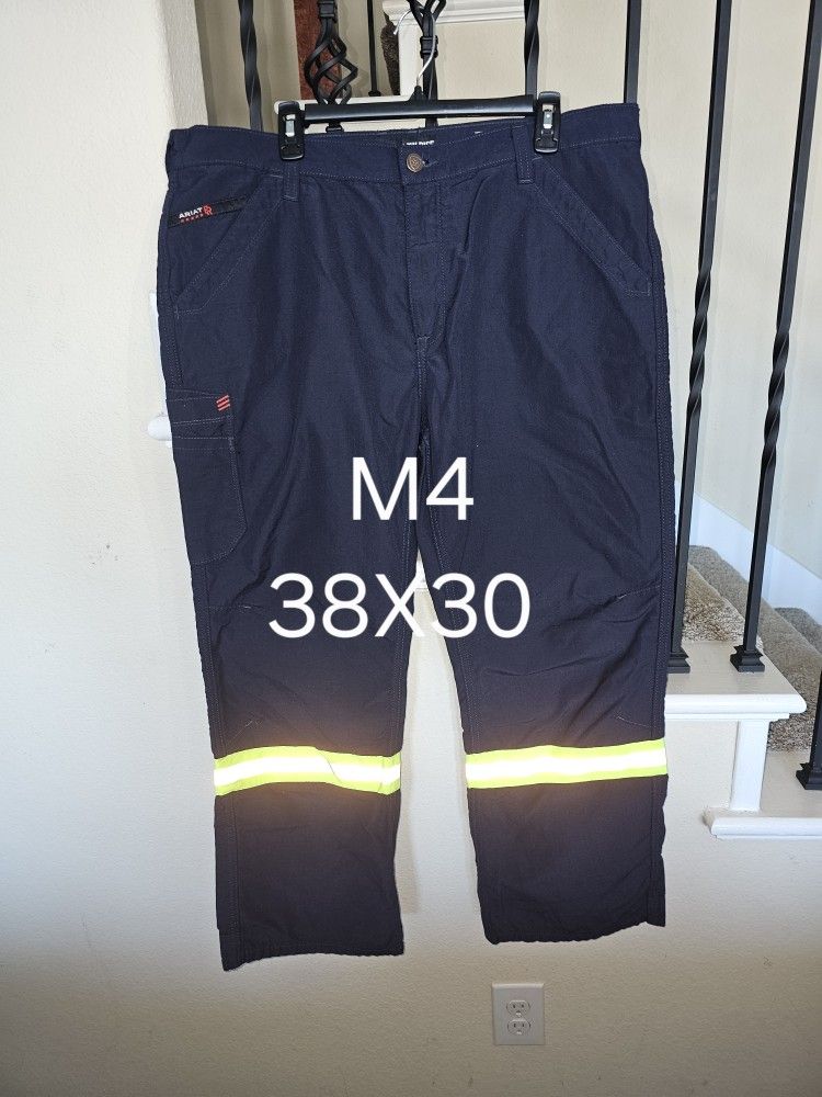 ARIAT FRC M4 GLEN GUARD FEATHER LIGHT WEIGHT LOW RISE BOOT CUT NAVY BLUE PANTS