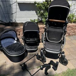 Mockingbird Single To Double With Bassinet, Nuna Car Seat Adapter And More!