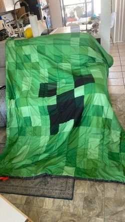 Mine Craft Bed Spread And Sonic Zip Duvet Cover