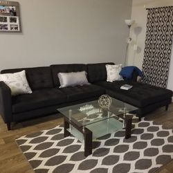 Dark Grey Sectional 