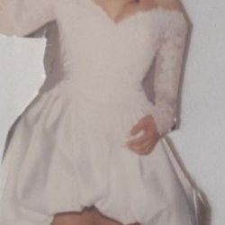 Guns And Roses November Rain Wedding Dress & Headpiece 