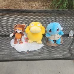 Pokémon Stuffed animal And Super Mario 
