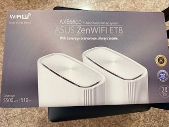 ASUS ZenWiFi ET8 WiFi 6E Mesh System – 2 Pack