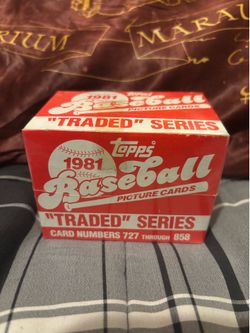 1981 Topps traded factory set