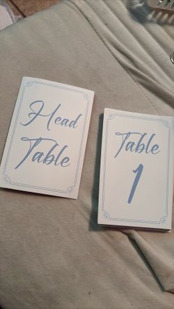 Table Numbers Wedding Table Signs Or For Quinceañera Sweet 16 Party