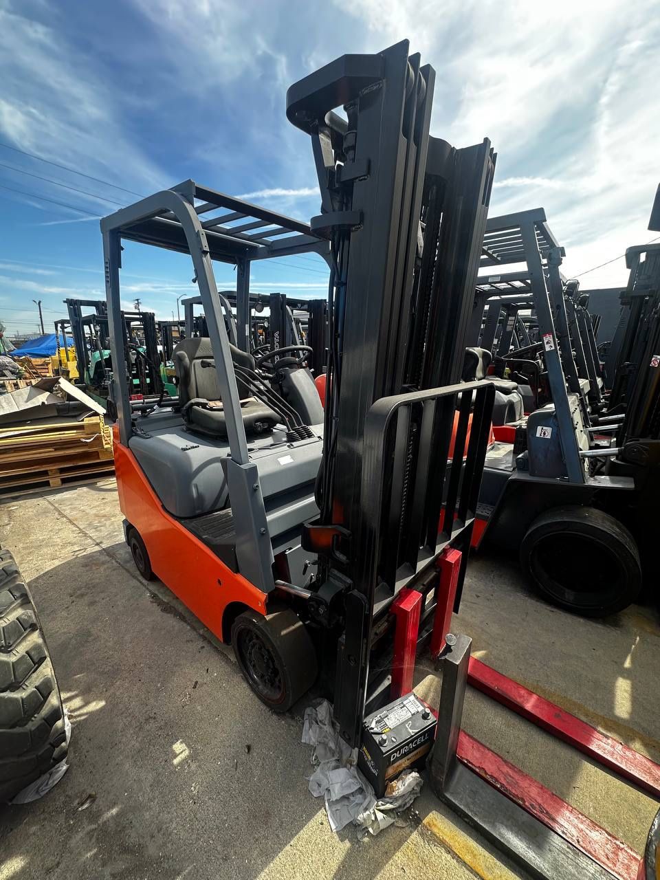 Toyota Forklift model 8, 3 stage, 3300 lbs