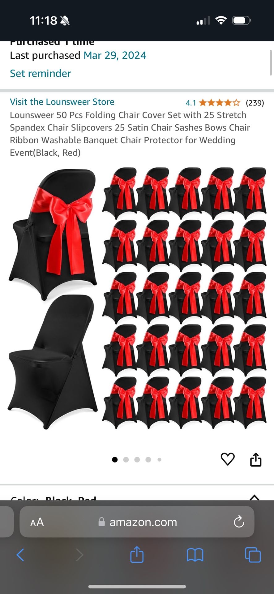 Chair Cover And Ribbons