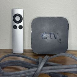 Apple TV With Remote And Power Cable 