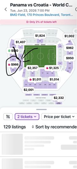 World Cup 2026 Tickets – higher Level Seats
