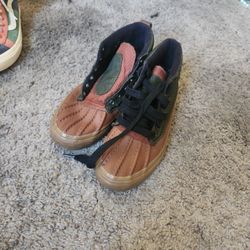 Vans Shoes | Vans | Sk8-Hi Del Pato Mte 2 (Brown Green) Leather Suede Duck Boots