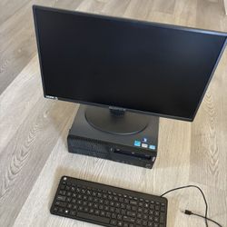 Windows Computer And Monitor