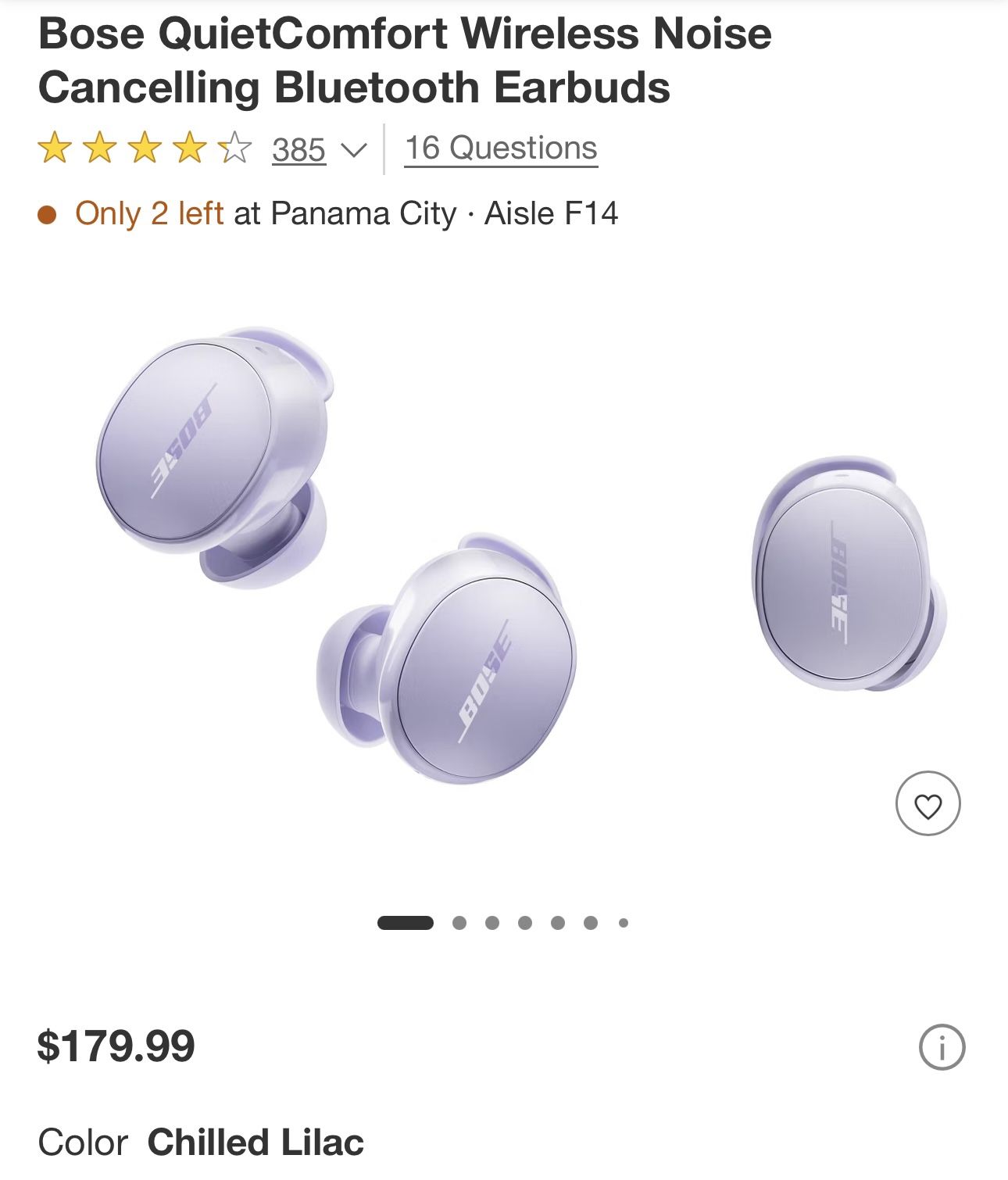 Bose QuietComfort Bluetooth Earbuds