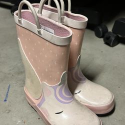 Girls Unicorn Rain Boots 