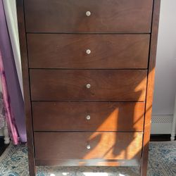 5 Drawer Tall Dresser - $75