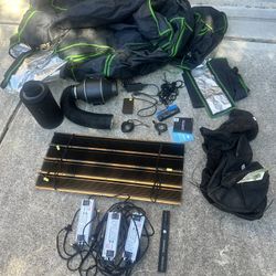 Complete VIVOSUN Grow Tent Kit – LED MeanWell HLG w/ 3 Drivers + Ventilation Bundle + 5 Smart Pots