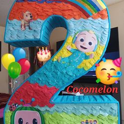 Cocomelon Pinata Number