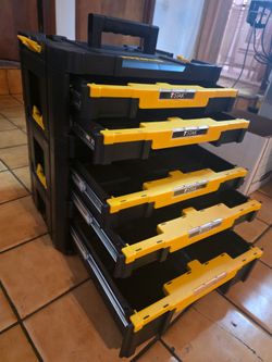 Dewalt TSTAK Stacked Stakeable Connect Tool box Toolbox Drawers Chest Tote Tray